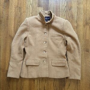 Ralph Lauren Purple Label Vintage Camel Hair Tailored Blazer Sz 8